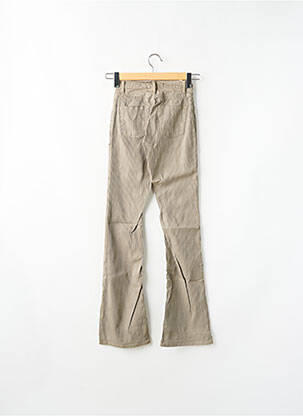Pantalon flare stretch taille haute vert SCHOOL RAG femme