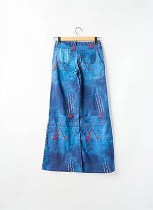 Jean coupe flare stretch taille haute bleu SCHOOL RAG femme