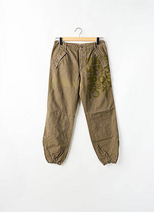 Pantalon 7/8 tissage popeline taille normale vert SCHOOL RAG femme