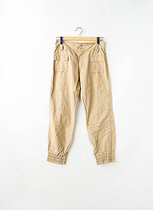 Pantalon cargo taille haute taille haute beige SCHOOL RAG femme