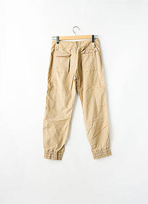 Pantalon cargo tissage popeline taille haute beige SCHOOL RAG femme