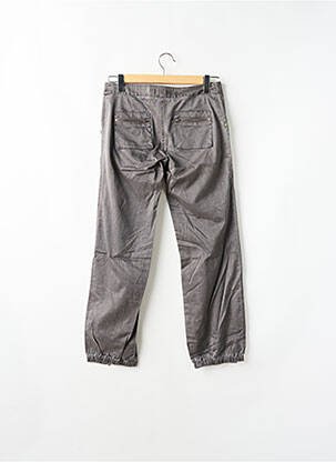 Pantalon 7/8 tissage popeline taille basse gris SESSUN femme