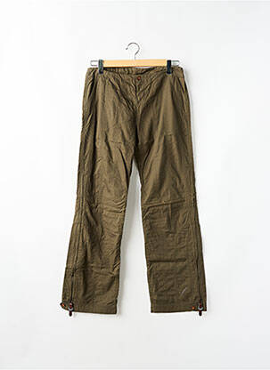 Pantalon flare taille basse taille basse vert TEDDY SMITH femme