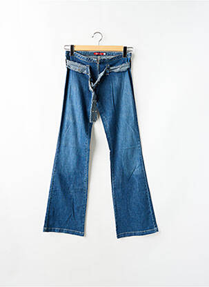 Jeans bootcut taille haute taille haute bleu TEDDY SMITH femme