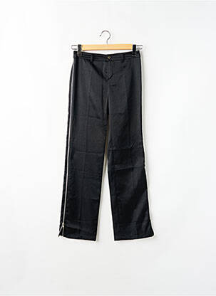 Pantalon droit fermeture zippée sous rabat boutonné taille normale noir TEDDY SMITH femme