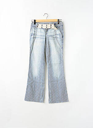 Jean coupe flare stretch taille basse bleu TEDDY SMITH femme
