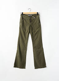Pantalon flare taille basse taille basse vert TEDDY SMITH femme