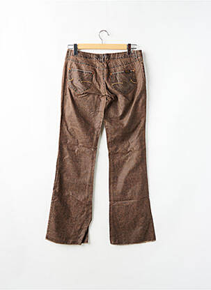 Pantalon flare taille basse taille basse marron TEDDY SMITH femme