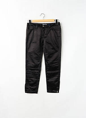 Pantalon 7/8 fermeture zippée sous rabat boutonné taille basse noir TEDDY SMITH femme