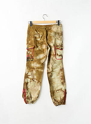 Pantalon cargo tissage popeline taille normale vert TEDDY SMITH femme