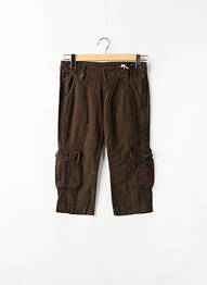 Pantacourt tissage popeline taille normale marron TEDDY SMITH homme