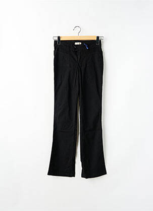 Pantalon flare tissage popeline noir TEDDY SMITH INDUSTRY fille