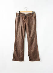 Pantalon flare marron TEDDY SMITH pour femme seconde vue