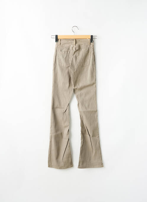 Pantalon flare stretch taille haute vert SCHOOL RAG femme