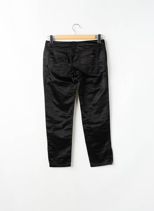 Pantalon 7/8 fermeture zippée sous rabat boutonné taille basse noir TEDDY SMITH femme