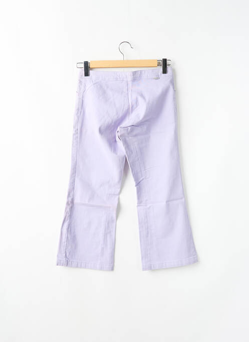 Pantacourt coupe droite taille haute violet TEDDY SMITH femme