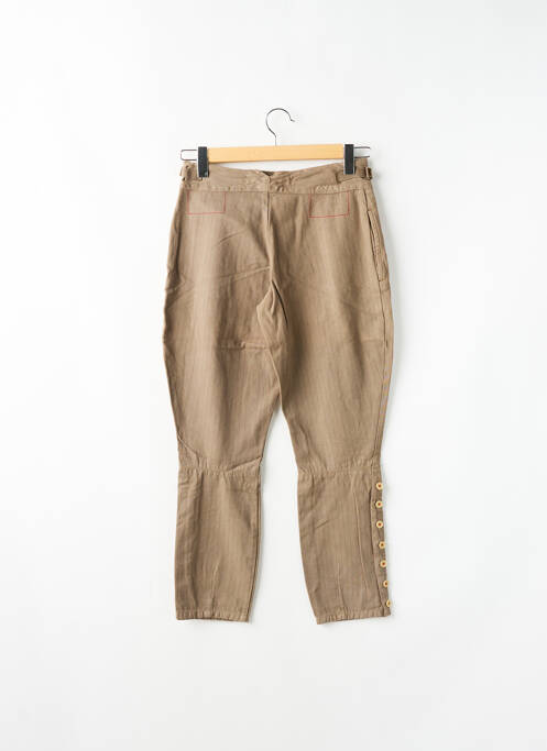 Pantalon 7/8 marron SCHOOL RAG pour femme