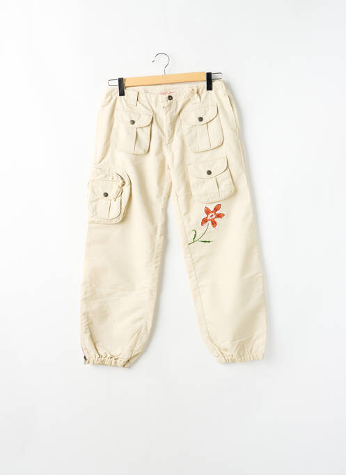 Pantalon cargo beige TEDDY SMITH pour femme