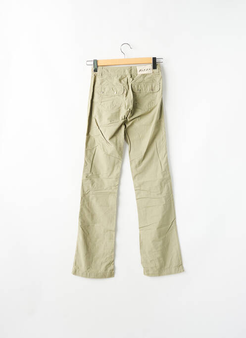 Pantalon slim vert SCHOOL RAG pour femme