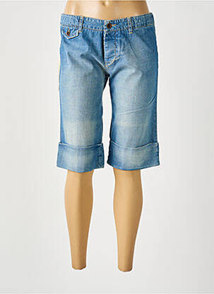 Corsaire tissage denim taille basse bleu ACQUAVERDE femme