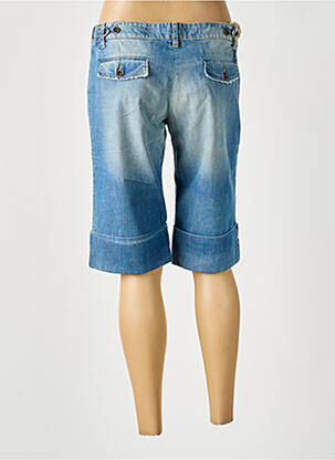 Corsaire tissage denim taille basse bleu ACQUAVERDE femme