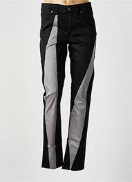 Pantalon slim tissage popeline taille haute noir CHEAP MONDAY femme