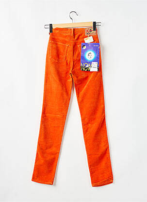 Pantalon slim taille haute taille haute orange CIMARRON femme