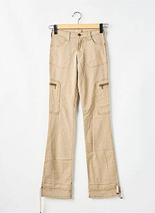 Pantalon cargo slim taille haute marron CIMARRON femme