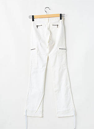 Pantalon cargo taille haute taille haute blanc CIMARRON femme