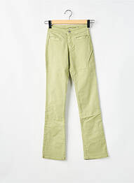 Jeans coupe slim stretch taille haute vert CIMARRON femme