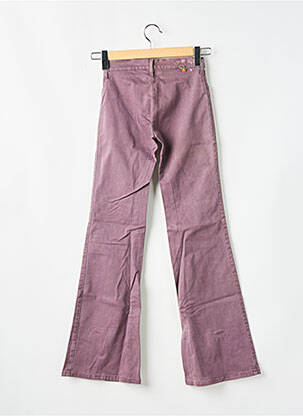 Pantalon flare stretch taille haute violet CIMARRON femme