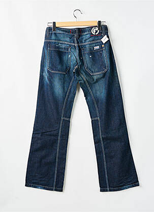 Jeans coupe droite fermeture boutonnée sur le devant taille basse bleu FIRETRAP homme