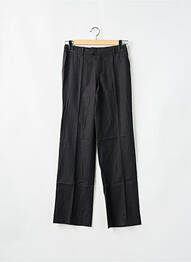 Pantalon droit taille à pinces taille haute gris LEON & HARPER femme