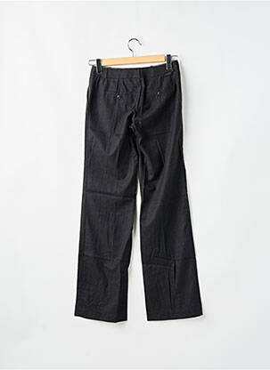 Pantalon droit taille à pinces taille haute gris LEON & HARPER femme