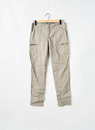 Pantalon cargo slim taille normale gris LEON & HARPER femme