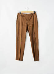 Pantalon chino marron LEON & HARPER pour femme seconde vue