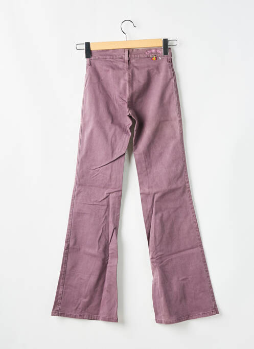 Pantalon flare stretch taille haute violet CIMARRON femme