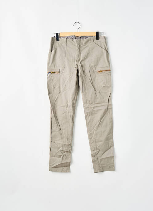 Pantalon cargo gris LEON & HARPER pour femme