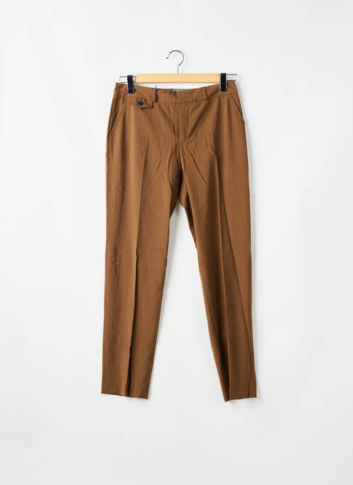 Pantalon chino marron LEON & HARPER pour femme