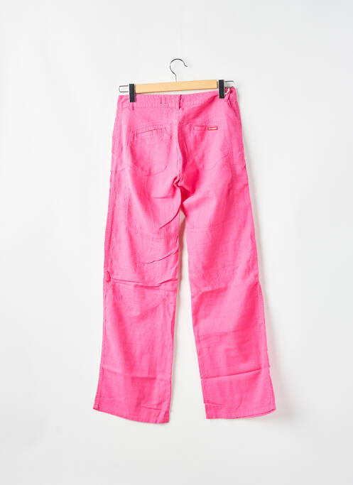 Pantalon droit rose MAGGIE pour femme