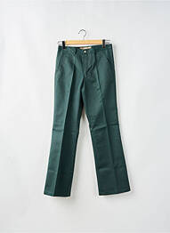 Pantalon chino tissage popeline taille normale vert FREEMAN T.PORTER femme
