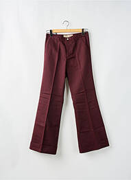 Pantalon chino tissage popeline taille normale violet FREEMAN T.PORTER femme