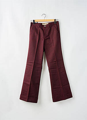 Pantalon chino tissage popeline taille normale violet FREEMAN T.PORTER femme