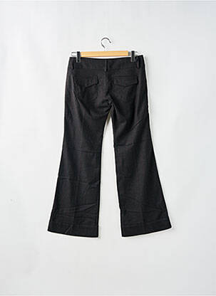 Pantalon flare fermeture zippée sous rabat avec crochet taille basse gris FREEMAN T.PORTER femme