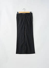 Pantalon droit tissage crêpe taille basse noir FREEMAN T.PORTER femme