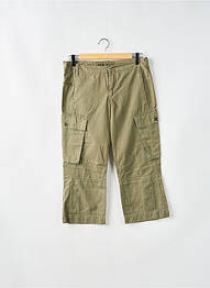 Pantacourt coupe droite taille basse vert FREEMAN T.PORTER femme