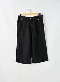 Pantacourt coupe droite noir LOIS femme