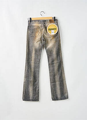 Pantalon flare stretch taille basse gris RWD femme