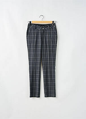 Pantalon chino fermeture zippée sous rabat boutonné taille normale gris RWD femme
