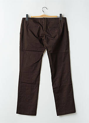 Pantalon droit stretch taille basse marron SPIRIT OF GANG femme